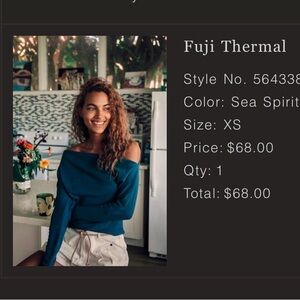 We The Free Dark Teal Crew Neck Sweater